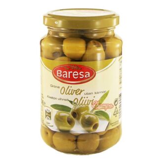 Baresa Green pitteed Olives 340g