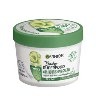 Garnier Body Superfood, Nourishing Body Cream, Avocado and Omega 6, 380ml