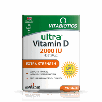Vitabiotics Ultra Vitamin D 2000 IU Extra Strength 96 Tablets