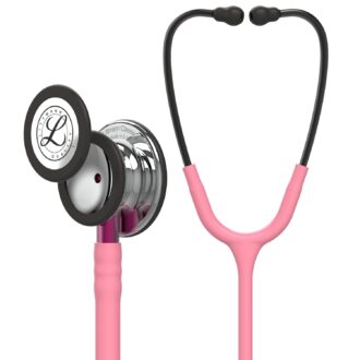 3M Littmann Classic III Monitoring Stethoscope: Mirror & Pearl Pink - Pink Stem 5962