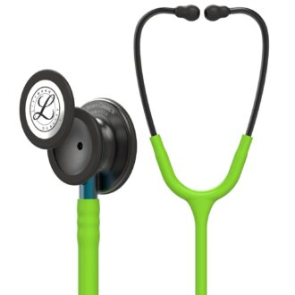 3M Littmann Classic III Monitoring Stethoscope: Smoke & Lime Green - Blue Stem 5875