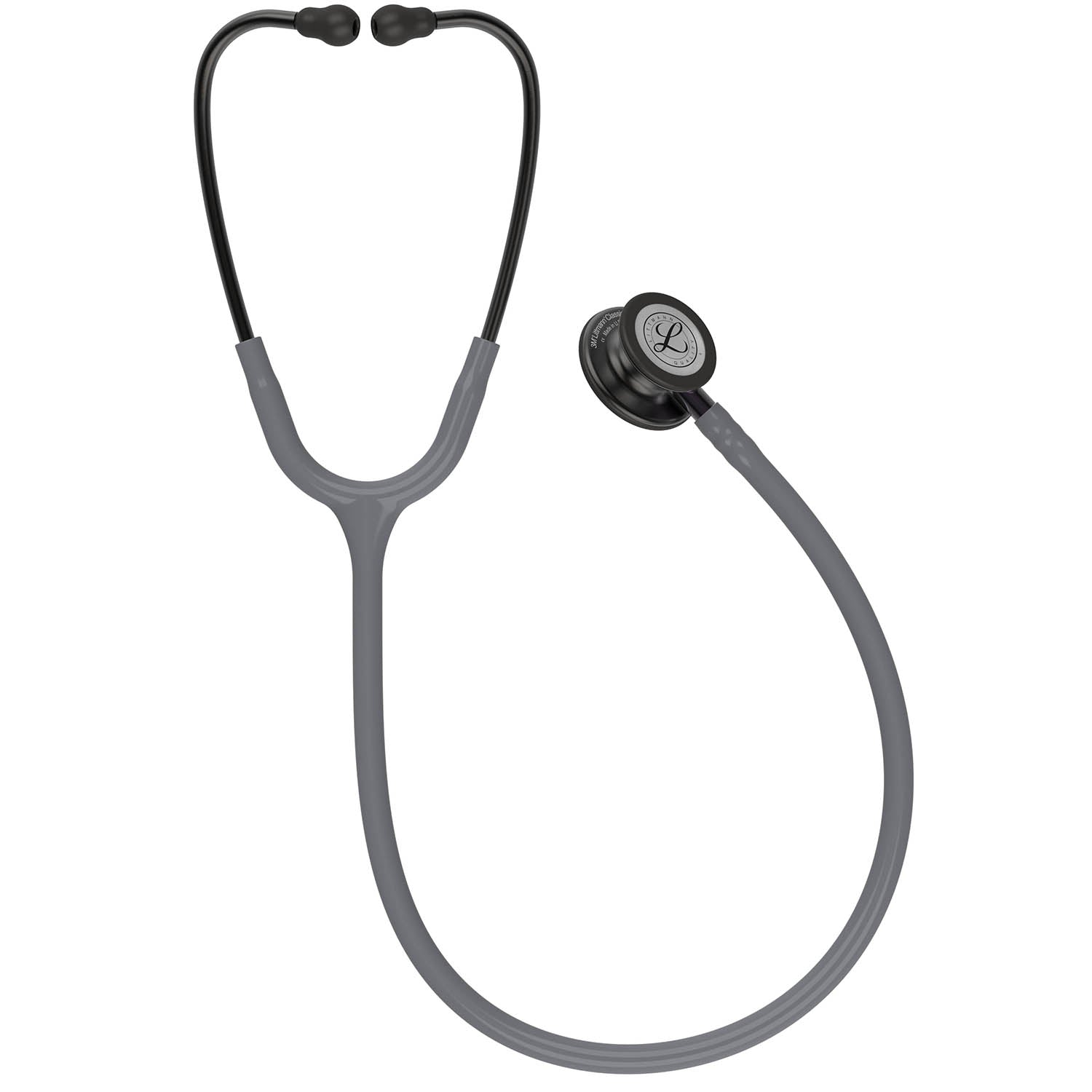 3M Littmann Classic III Monitoring Stethoscope: Smoke & Gray - Violet Stem 5873 - Image 5