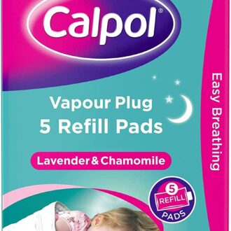 Calpol Vapour Plug Refill Pads Lavender & Chamomile 3+ Months, Pack of 5