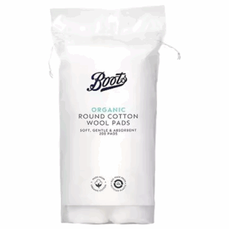 Boots Organic Round Cotton Wool Pads 50 pads