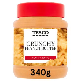 Tesco Crunchy Peanut Butter 340G