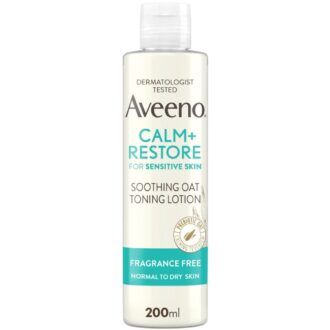 AVEENO Face Calm+ Restore Soothing Oat Toning Lotion for Sensitive Skin 200ml