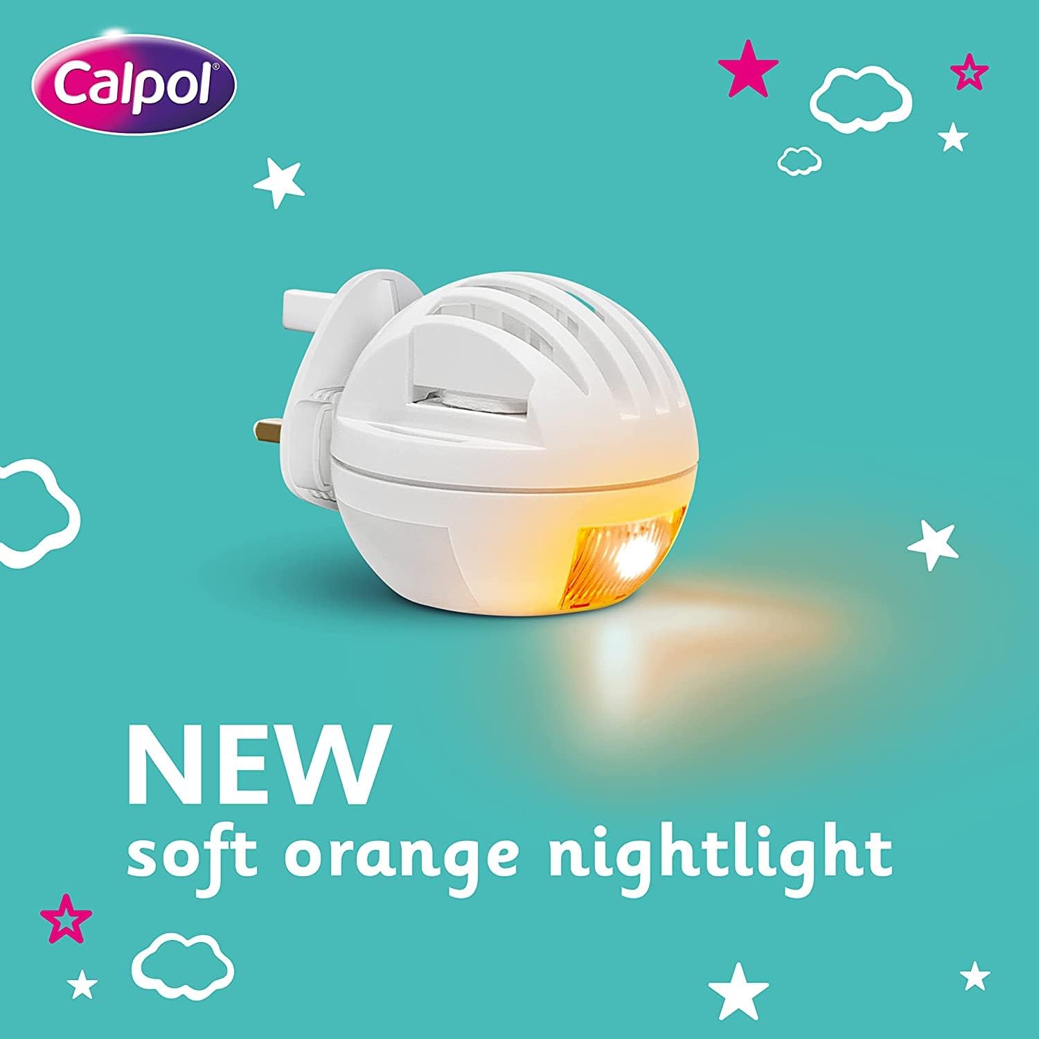 Calpol Vapour Plug Nightlight Lavender Chamomile 3+ Months (Orange Light)- Plug and 3 refills - Image 2