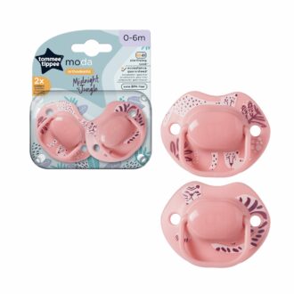 Tommee Tippee Moda Orthodontic 2 Pack Soothers 0-6m