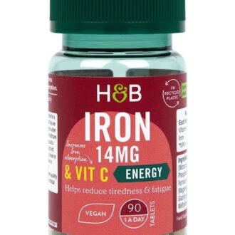 Holland & Barrett Iron & Vitamin C 14mg 90 Tablets