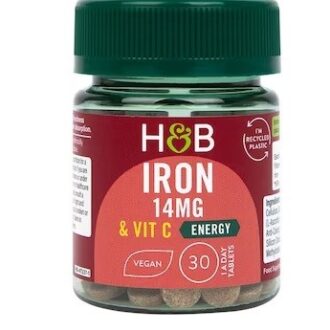 Holland & Barrett Iron & Vitamin C 14mg 30 Tablets