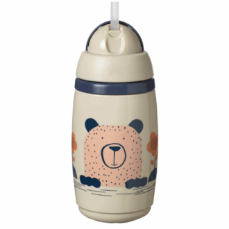 Tommee Tippee Superstar Insulated Straw Cup 12m+  266ml Warm Grey
