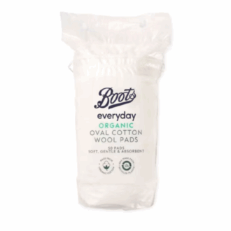 Boots Organic Cosmetic Oval Cotton Wool Pads 50 pads