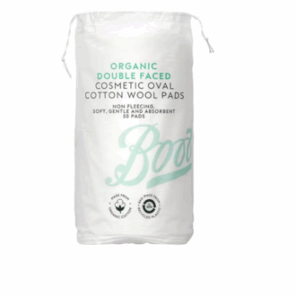 Organic Double Faced Cosmetic Oval Cotton Wool Pads 50 pads