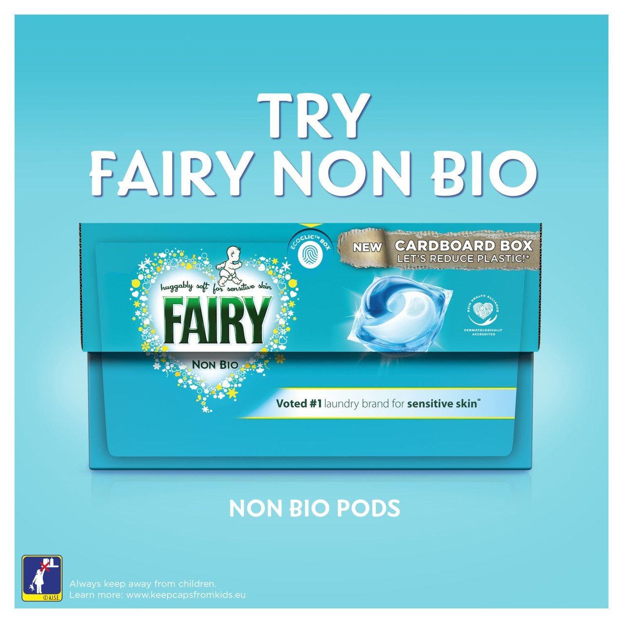 Fairy Non Bio Pods Washing Capsules For Sensitive Skin 13 Washes - Image 3