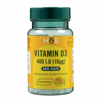 Holland & Barrett  Vitamin D3 400 I.U. 10ug 120 Tablets