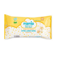 Mamia Head To Toe Baby Wipes 60 Pack