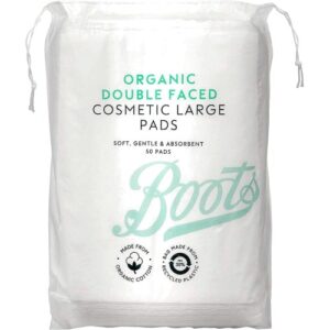 Boots Organic double faced Cosmetic Large pads 50